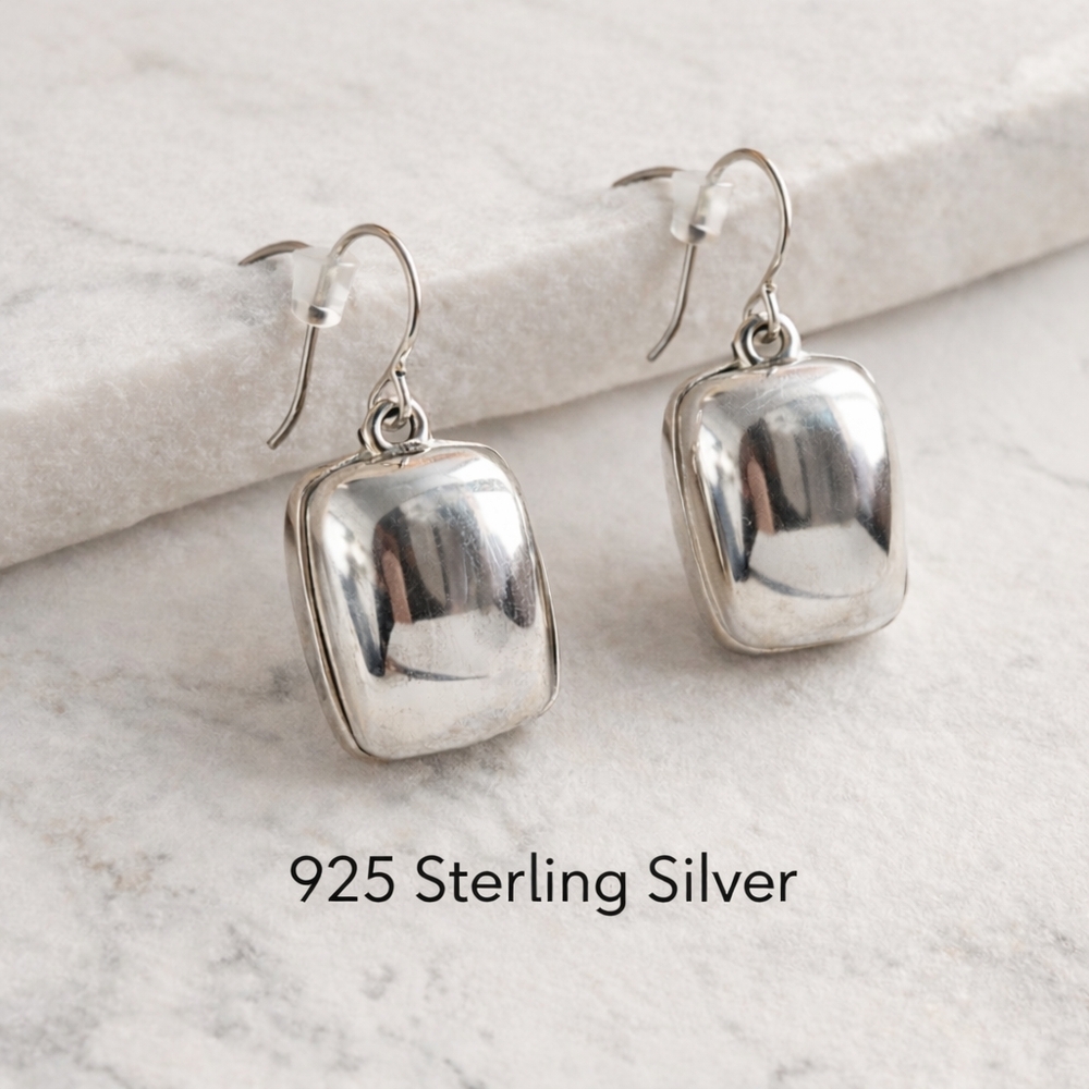 Elegant Sterling Silver Drop Earrings